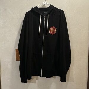 Star Wars Black FIRST ORDER Sweatshirt Zip Up Jacket. Size 2XL.